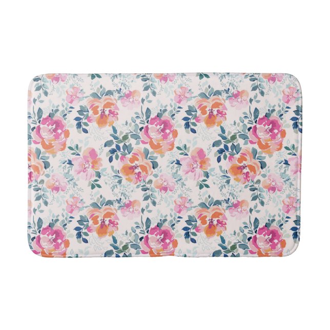 Tapis De Bain Motif peint de roses (Devant)