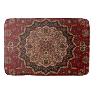 Tapis De Bain Motif persan vintage d'accent oriental