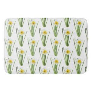Tapis De Bain Motif personnalisable de fleurs de jonquilles