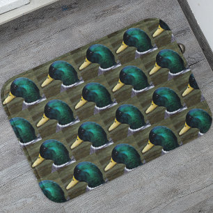 Tapis De Bain Motif photo Mallard Duck à tête verte