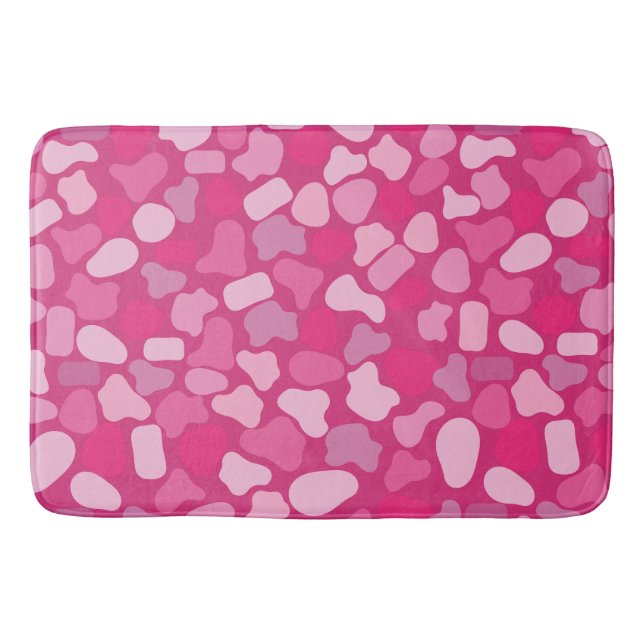 Tapis De Bain Motif Pierre Rose- (Devant)