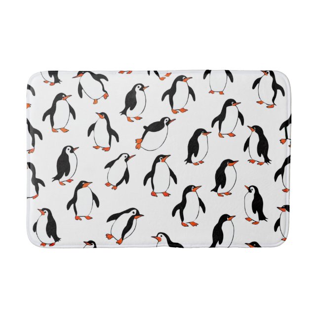 Tapis De Bain Motif Pingouin (Devant)
