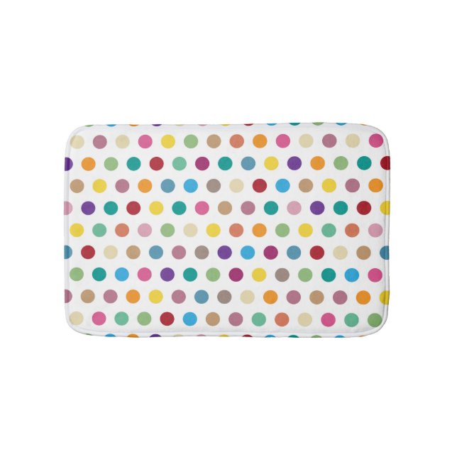 Tapis De Bain Motif Polka Dot élégant (Devant)