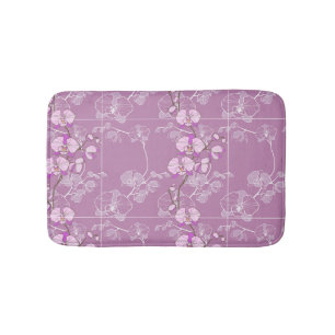 Tapis De Bain Motif pourpre d'orchidée
