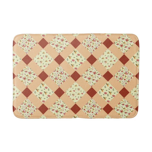 TAPIS DE BAIN MOTIF QUILT (Devant)