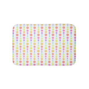 Tapis De Bain Motif Rainbow Pastel Dots