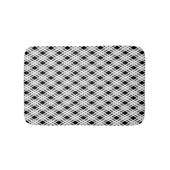 Tapis De Bain Motif rayé de plaid (Devant)