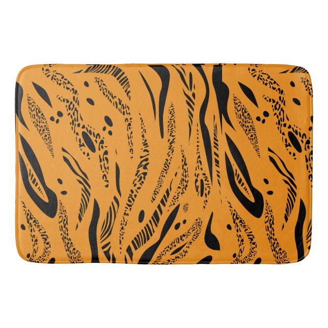 Tapis De Bain Motif rayures de zèbre (Devant)