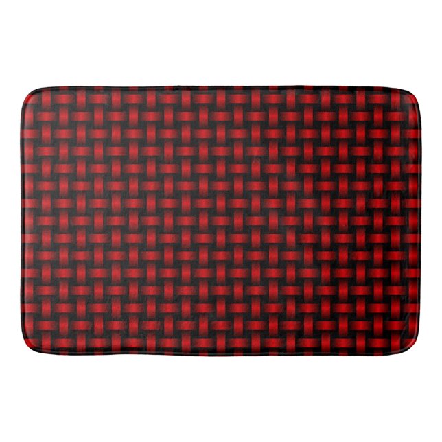 Tapis De Bain Motif Red Black Weaver (Devant)