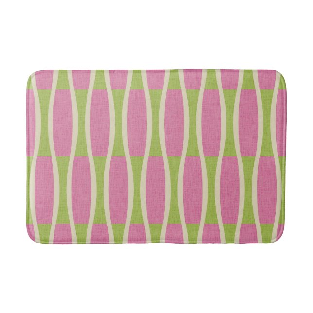 Tapis De Bain Motif rétro Mid-Century Moderne (Devant)