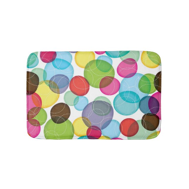 Tapis De Bain Motif rond 2 d'enfants de bulles (Devant)