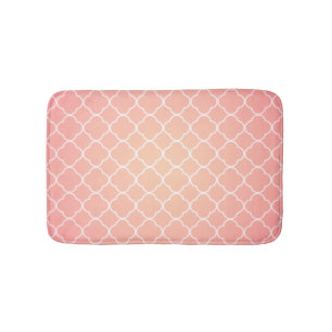 Tapis De Bain Motif rose de corail de Quatrefoil