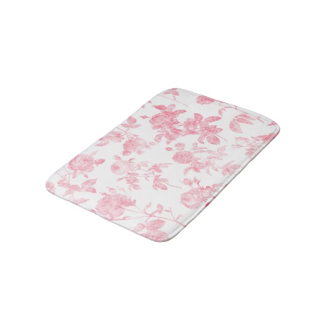 Tapis De Bain Motif Rose de luxe (Angle)