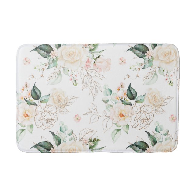 Tapis De Bain Motif rose Floral Garden (Devant)