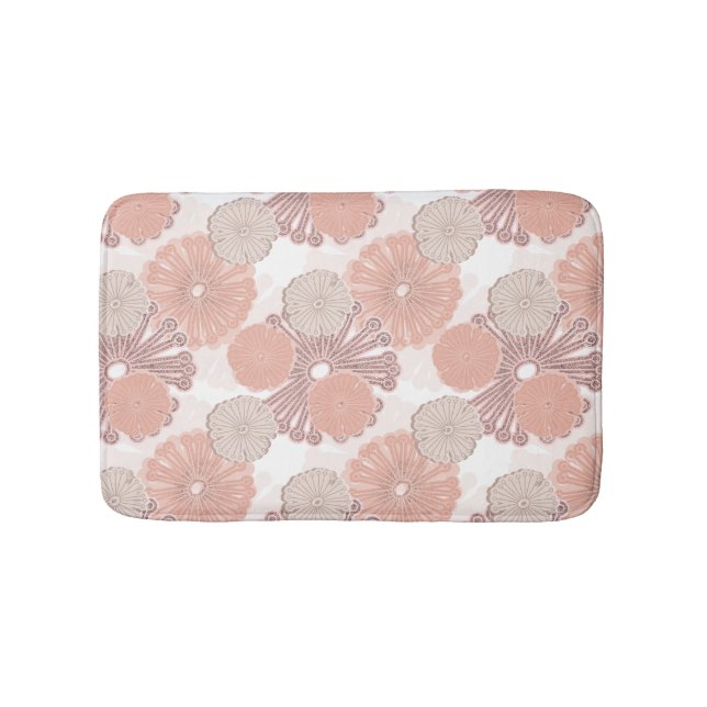 Tapis De Bain Motif rose Gold Flower (Devant)