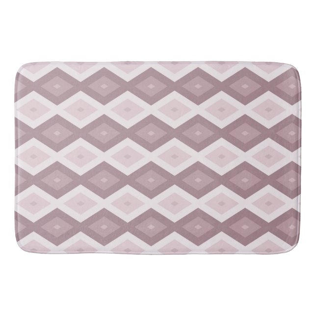 Tapis De Bain motif rose quartz rose diamant (Devant)
