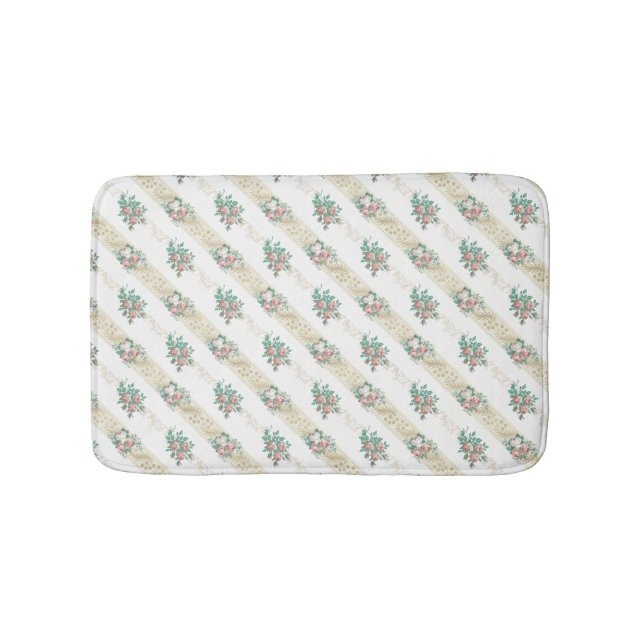 Tapis de bain - Motif Rose Vintage (Devant)