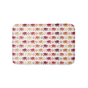 Tapis De Bain Motif rouge de singes