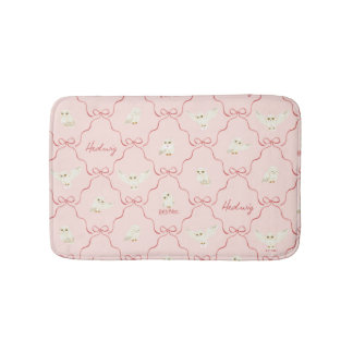 Tapis De Bain Motif Ruban Rose Hedwig