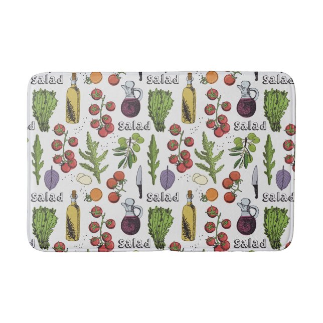 Tapis de bain motif salade (Devant)