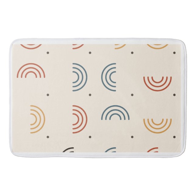 Tapis De Bain Motif sans couture d'arche de Boho Rainbow (Devant)