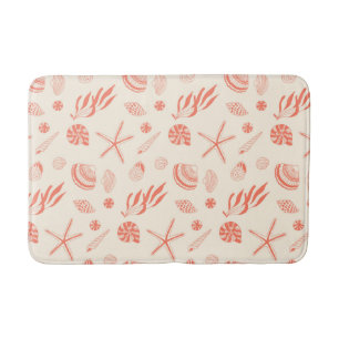 Tapis De Bain Motif sans joint avec coquillages