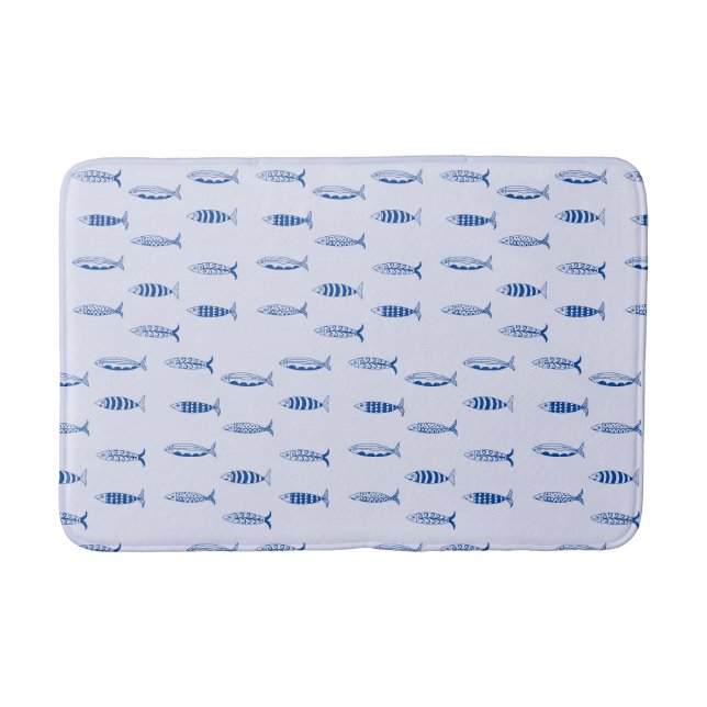 Tapis De Bain Motif Sardines (Devant)