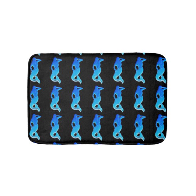 Tapis De Bain motif sirène bleue (Devant)