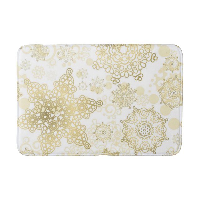 Tapis De Bain Motif Snowflake (Devant)