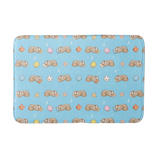 Tapis De Bain Motif somnolent de paresse de temps (Devant)