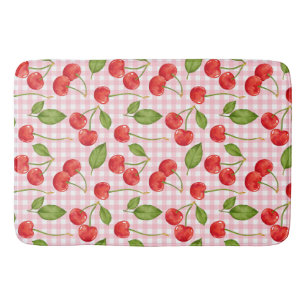 Tapis De Bain Motif Sweet Red Cherry