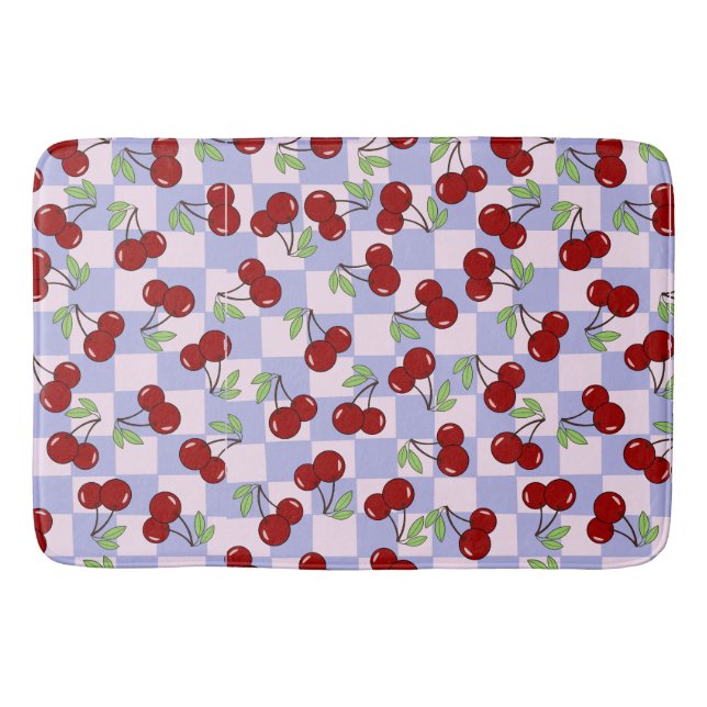 Tapis De Bain Motif Sweet Red Cherry (Devant)