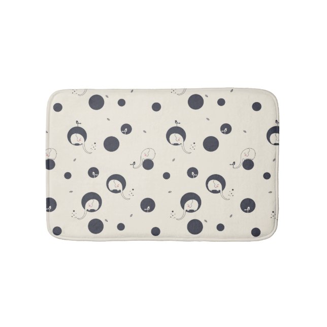 Tapis De Bain Motif timide d'éléphant (Devant)