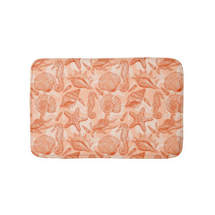 Tapis De Bain Motif tiré par la main de mer