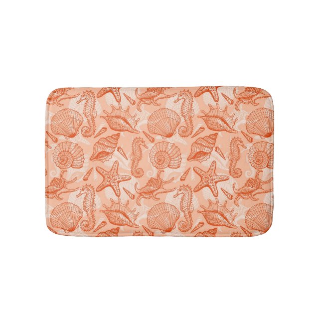 Tapis De Bain Motif tiré par la main de mer (Devant)