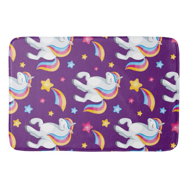 Tapis De Bain Motif Unicorn Magique Cheval mignon (Devant)
