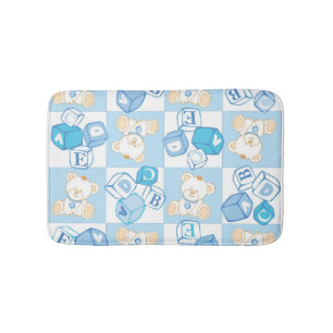 Tapis De Bain Motif vérifié d'ours de nounours