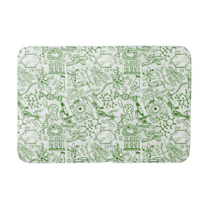 Tapis De Bain Motif vert de biologie