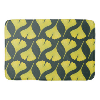 Tapis De Bain Motif vert Ginkgo Leaf - Printemps Botanique
