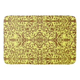 Tapis De Bain Motif victorien jaune