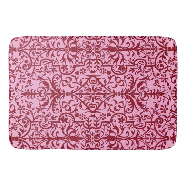 Tapis De Bain Motif victorien rose (Devant)