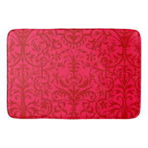 Tapis De Bain Motif victorien rouge