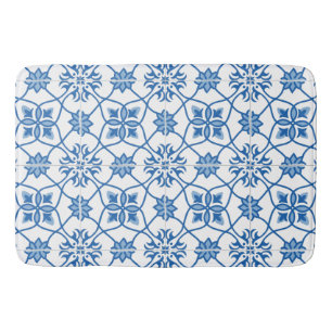 Tapis De Bain Motif vintage de tuile d'Azulejo de Portugais