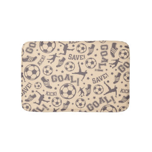 Tapis De Bain Motif vintage du football