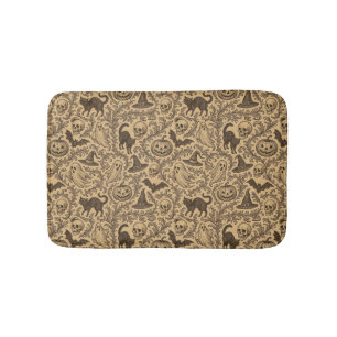Tapis De Bain Motif vintage Halloween victorien avec fantômes