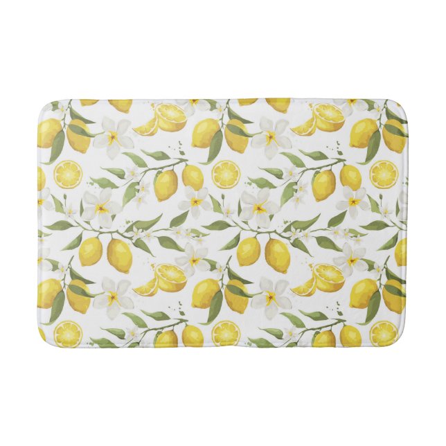 Tapis De Bain Motif vintage Lemon Tree (Devant)