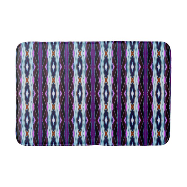 Tapis De Bain Motif Violet Unique (Devant)