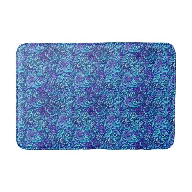 Tapis De Bain Motifs de défilement de styles classiques (Devant)
