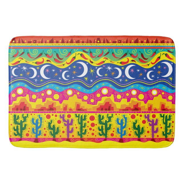 Tapis De Bain Motifs de désert brillants (Devant)