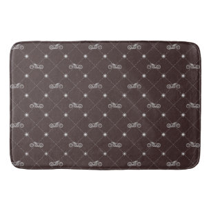 Tapis De Bain Moto argenté